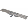 Alca Odtokové žľaby Sprchový žľab Low, 85 cm, s okrajom na perforovaný rošt, nerezová APZ101-850