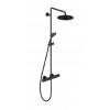 Duravit C.1 - Sprchový set s termostatom, matná čierna C14280008046