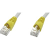Telegärtner RJ45 (krížený) sieťový prepojovací kábel CAT 6A S/FTP 7.50 m sivá samozhášavý, s ochranou; 100008832