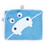 Detská osuška s kapucňou Bath Friends Hrošík - modrá, 100×100 cm Sensillo
