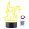 Nočná lampa do detskej izby - 3D LED nočná lampa Pokémon Pikachu darček gravírovanie (3D LED nočná lampa Pokémon Pikachu darček gravírovanie)