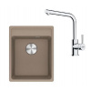 Franke Sety - Kuchynský set G253KA, fragranitový drez MRG 610-37 RTL a batéria FS 3230.031, kašmír/chróm 114.0700.696