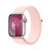 APPLE Watch Series 9 GPS + Cellular 45mm Pink Aluminium Case with Light Pink Sport Loop mrmm3qc/a