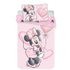 Jerry Fabrics Obliečky do postieľky Minnie Srdiečka, 135x100 cm