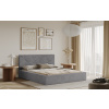 Posteľ PADWA 120x200 svetlosivá s úložným priestorom