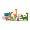 Drevená stavebnica - Tetris zvieratá bloky drevené logická hra (Drevená stavebnica - Tetris zvieratá bloky drevené logická hra)