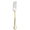 Pintinox Dezertná vidlička SETTECENTO GOLD FILET 15 cm, strieborná / zlatá, nerezová oceľ