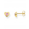 Thomas Sabo Earrings heart pink H2271-414-9