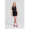 ŠATY KARL LAGERFELD JEANS KLJ LOGO ELASTIC TANK DRESS BLACK