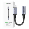 Adaptér UGREEN Lightning na AUX 3,5 mm, 10 cm - Čierny