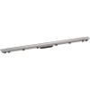 HANSGROHE RainDrain Match Plus vrchná sada sprchového žľabu 120 cm, s výškovo nastaviteľným rámom, oceľ nerezová kartáčovaná, 56218800