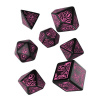 Q Workshop Call of Cthulhu 7th Edition Dice Set Black & Magenta (7)