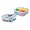 LOCK & LOCK Dóza na potraviny 870 ml, 15,5 x 15,5 x 6 cm s priehradkami, HPL823C