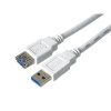 PremiumCord Prodlužovací kabel USB 3.0 Super-speed 5Gbps A-A, MF, 9pin, 3m bílá ku3paa3w