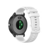 eses Jednofarebný silikónový remienok pre smart hodinky Garmin 20 mm Farba: biela
