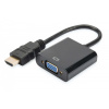DIGITUS Digitus HDMI/VGA/3.5mm VGA (D-Sub) Čierna (DA-70461)