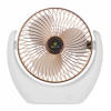 Prenosný ventilátor Kisonli F105, 2000mAh – biela/zlatá