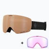 Lyžiarske okuliare GIRO Contour RS Vivid Copper S2 + náhradné magnetické sklo Vivid Infrared S1 Čierna Normálna veľkosť