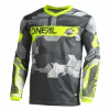 Detský dres ONeal Element CAMO šedá žltá