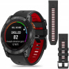Pásik QuickFit ČIERNY ČERVENÝ pre Garmin Fenix 7X