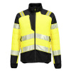PORTWEST PW3 HI-VIS HYBRID BAFFLE T170 / Pánska reflexná priedušná bunda - HV žltá/čierna L