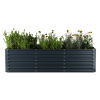 Blumfeldt High Grow Straight vyvýšený záhon, 1440 L, Ergonomický, Odolný voči poveternostným vplyvom, Otvorená základňa (GDMB4-BL-HG-Ant-240)