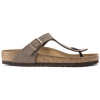 BIRKENSTOCK Sandále Gizeh Nobuck Birko-Flor Regular - Mocca Hnedá