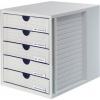 Han set 5 zásuvek Systém-box Han A4 šedá polystyren-HN145011-13