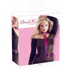 Bad Kitty - štrasový obojok krk a prsia (metallic rose) S-L
