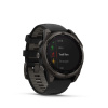 Garmin fenix 8 - 47mm, Sapphire Solar, Carbon Gray DLC Titanium DLC, Black/Pebble Gray band