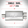 MagnaFlow 11148 tlumič výfuku ovál dual 57mm