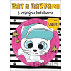 Bav sa farbami s veselými mačičkami