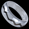 Silver.ag Prsteň strieborný, vlnka R2679