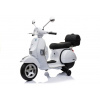 mamido Detský elektrický skúter Vespa biela