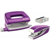 Leitz WOW zošívačka + dierovač, metalická purpurová