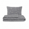 Kvalitex Bavlnená posteľná bielizeň NORDIC COLLECTION GRID sivá Varianta: 1x 140/220, 1x 70/90cm