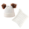 Detská čiapka a nákrčník CU-21537 - Biela HR21537