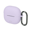 kwmobile kryt for Xiaomi Redmi Buds 8 Lite kryt - Silikonový kryt for Earbuds Charging kryt - Ochranný Headphone držák with Carabiner Clip - levandulová