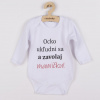 Body s potlačou New Baby a zavolaj MAMIČKU! - 68 (4-6m)