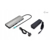 i-Tec USB-C Metal Nano 2x Display Docking Station with PD 100 W + Charger 100W C31NANOHDM2D100