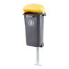 MEVA-TEC Odpadkový koš 50 l. Urban - černý/žlutý