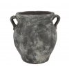 daan kromhout Šedá antik rustikálna váza s ušami Gamla - 20**19*21 cm - daan kromhout