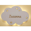 Detská nočná lampa CLOUD s menom biela B (Detská nočná lampa CLOUD s menom biela B)