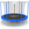 Trampolína so sieťou Motion 252 cm FT 8 (244-252 cm) (Záhradný rebrík TRAMPOLÍNA MOTION 244cm FT8 2,44 na vonkajšie hranie pre deti)