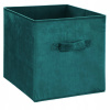 5five Simply Smart úložný box kartónový polyesterový 31 cm x 31 cm x 31 cm tyrkysový