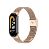 Xiaomi Milánsky ťah - kovový náhradný remienok pre Mi Band 8/9/10 Farba: Rose Gold MBSCZ-MMG03
