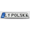Malá poľsko tabuľa s vytlačeným menom