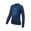 SENSOR MERINO DF CLUB dětské triko dl.rukáv deep blue 22200037-04