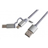 iGET G2V1 USB Micro USB/ USB - C dlouhý pro veškeré mobilní telefony, včetně odolných
