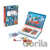 Janod Magnetická kniha skladačka Požiarnici Magnetibook